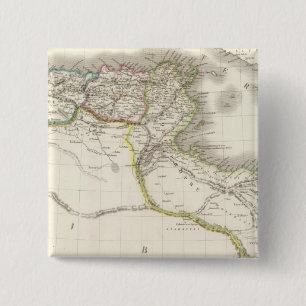Afrique Propre - Africa Atlas Map 15 Cm Square Badge