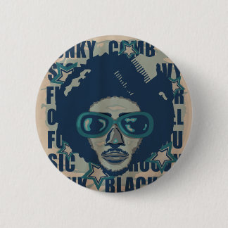 AFRO 6 CM ROUND BADGE