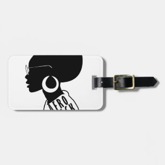 AFRO African American Black gift t shirt Luggage Tag