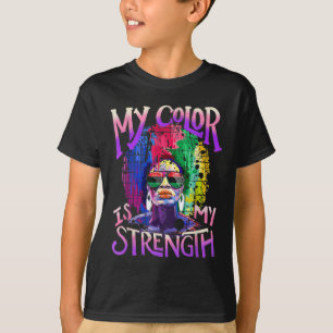 Afro African American Women Black Pride Melanin Qu T-Shirt