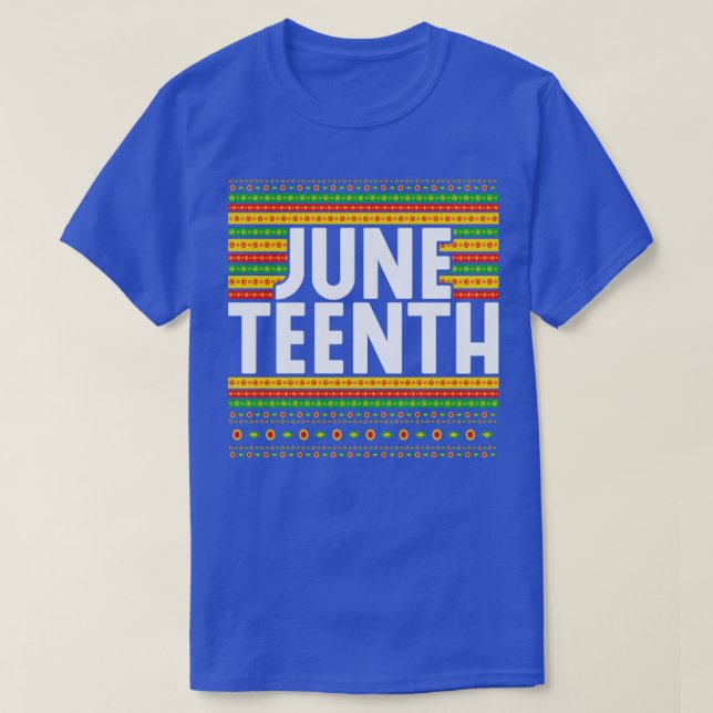 Afro American US Pride Black History Juneteenth T-Shirt (Design Front)