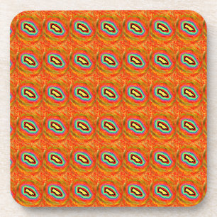 AFRO ART DESIGN ABSTRACT COASTER