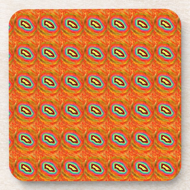 AFRO ART DESIGN ABSTRACT COASTER (Front)