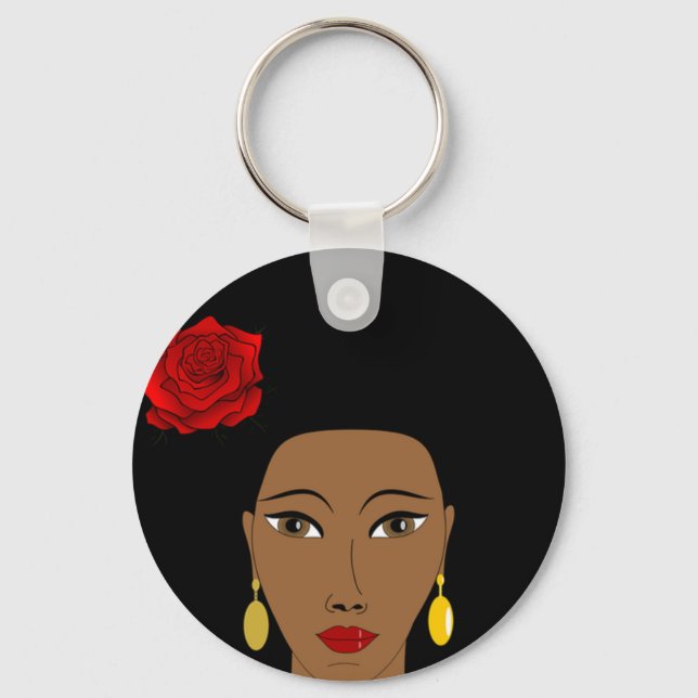Afro Beauty Keychain (Front)