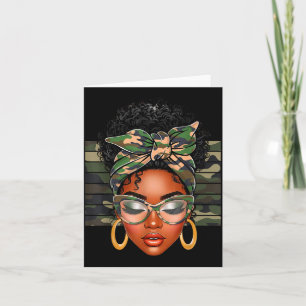 Afro Black Women African American Black History Mo Card