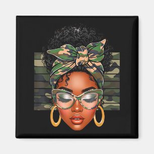 Afro Black Women African American Black History Mo Magnet
