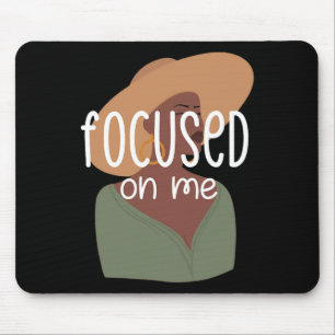 Afro Black Women Melanin Girl Magic Afro Brown Sug Mouse Pad