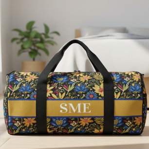 Afro Bohemian Monogram Floral Duffle Bag