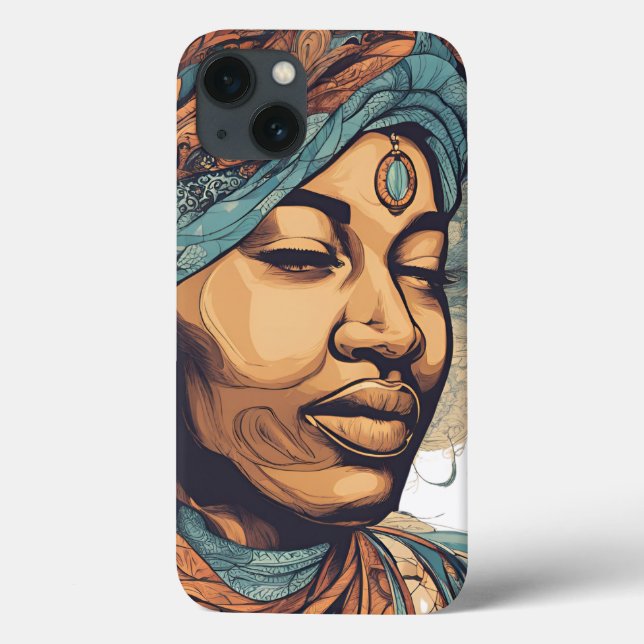 Afro Boho Queen – Colorful Artistic Case-Mate iPhone Case (Back)