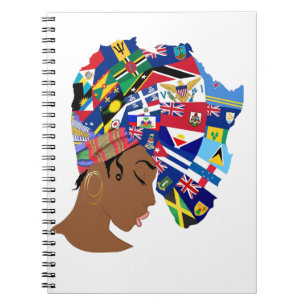 Afro Caribbean Queen Notebook