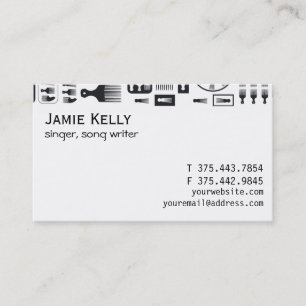 afro Comb NEW Business Card