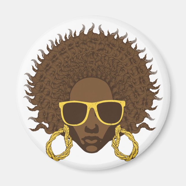 Afro Cool Magnet (Front)