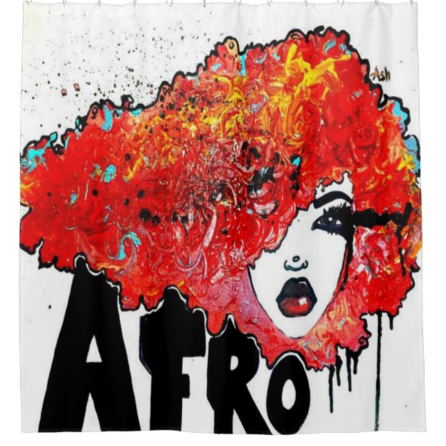 Afro Crush Shower Curtain (Front)