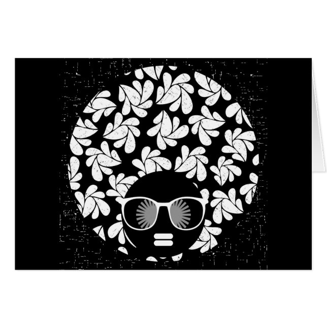 Afro Diva Black & White (Front Horizontal)
