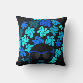 Afro Diva Blue Cushion