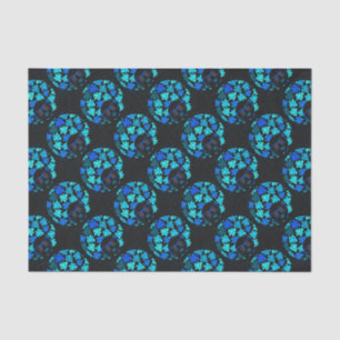 Afro Diva Blue Tissue Paper
