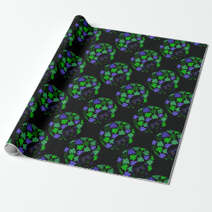 Afro Diva Green & Blue Wrapping Paper