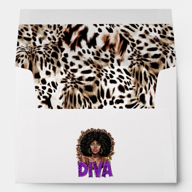 Afro Diva Hair Salon Envelope (Back (Bottom))