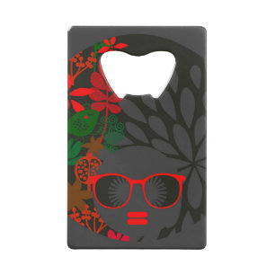 Afro Diva Red Green Slate Black