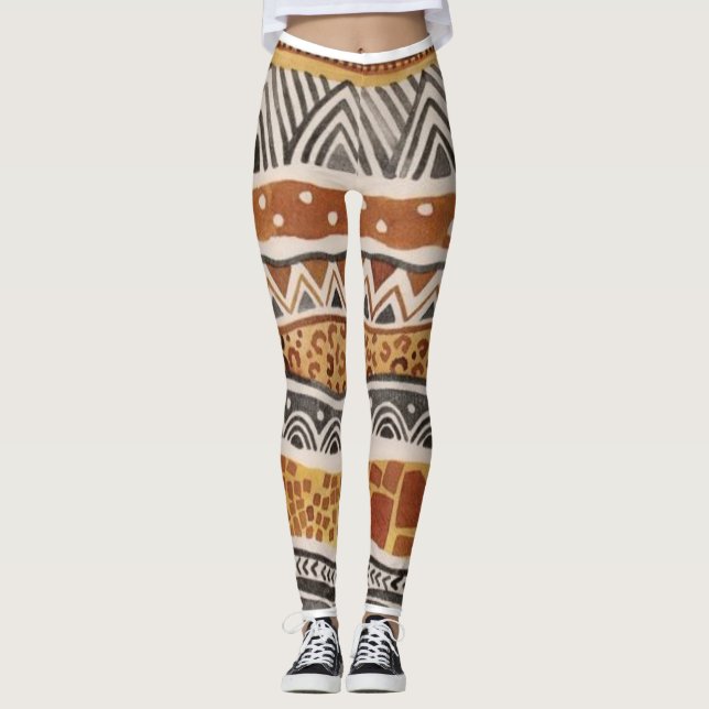 Afro Eccentric ImaBossClothing  Leggings (Front)