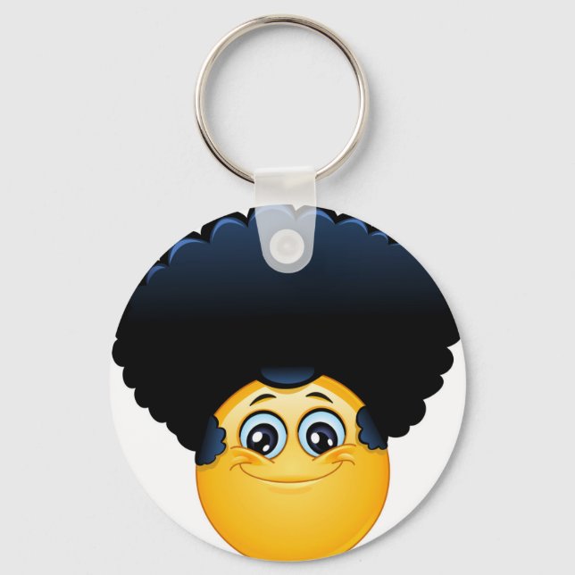 afro emoji key ring (Front)