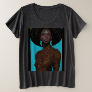 Afro Futuristic Plus Size T-Shirt