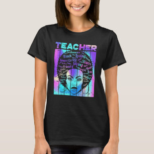 Afro Girl African Quote Graphic  Black History Mon T-Shirt
