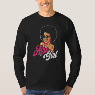 Afro Girl Afrocentric Black Pride Afro Hair  1 T-Shirt