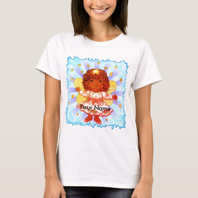 Afro Girl Fairy  t-shirt   (Front)