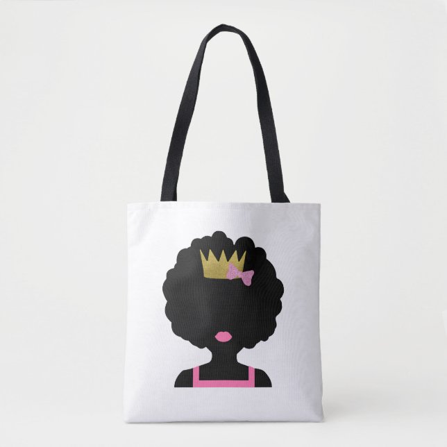 Afro Girl Tote Bag (Front)