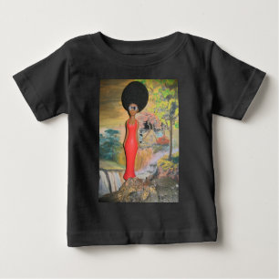 Afro Glam: A Timeless Beauty Baby T-Shirt