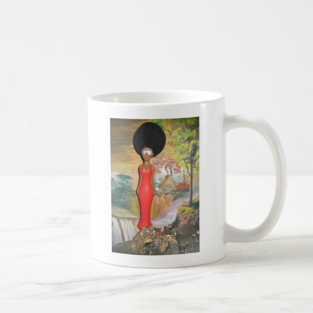 Afro Glam: A Timeless Beauty Coffee Mug (Right)
