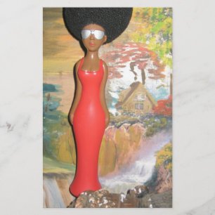 Afro Glam: A Timeless Beauty Stationery