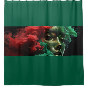 Afro Goddess Shower Curtain