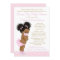 Afro Hair Baby Girl With Mask Drive By Baby Shower