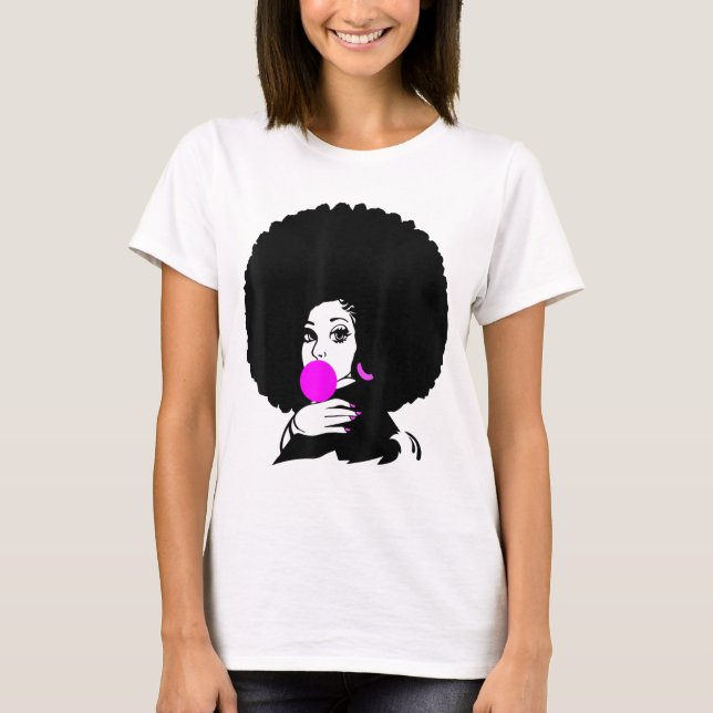 Afro Hair Natural Hair african american T-Shirt (Front)