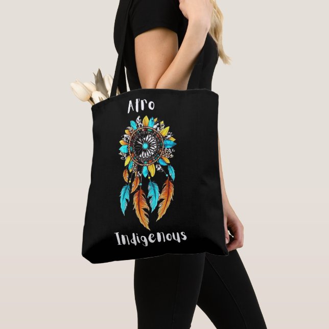 Afro Indigenous tote with 2 wonderful designs (Close Up)