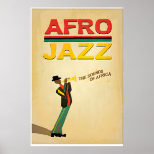 Afro Jazz Inspired Original Design Print -Print