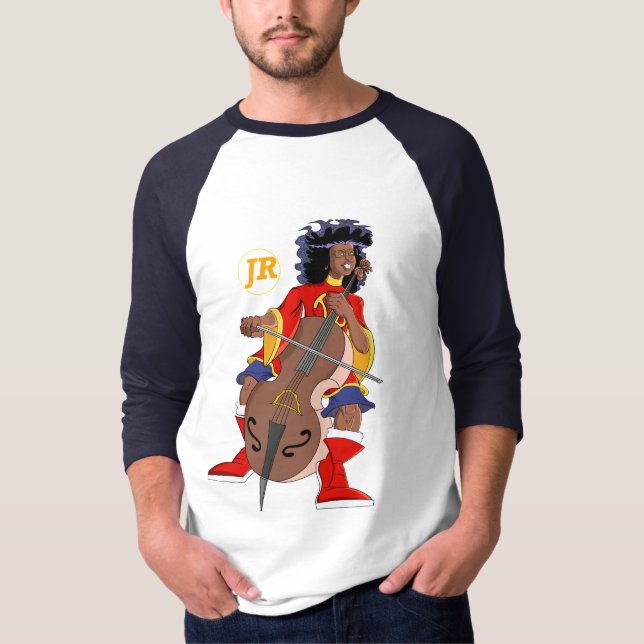Afro kid on cello T-Shirt (Front)