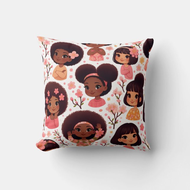 Afro Kimono Cushion (Front)