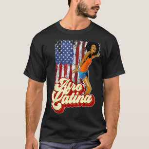Afro Latina America Flag Afro Latin Pride Tee