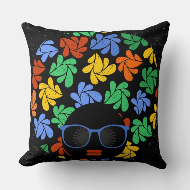 Afro Love Colourful Pillow (Front)