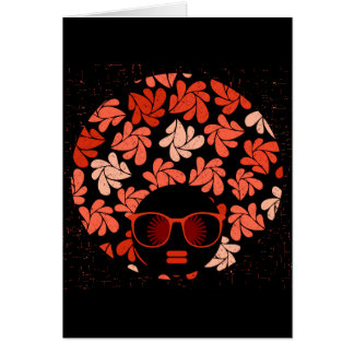 Afro Love Coral Red Pillow