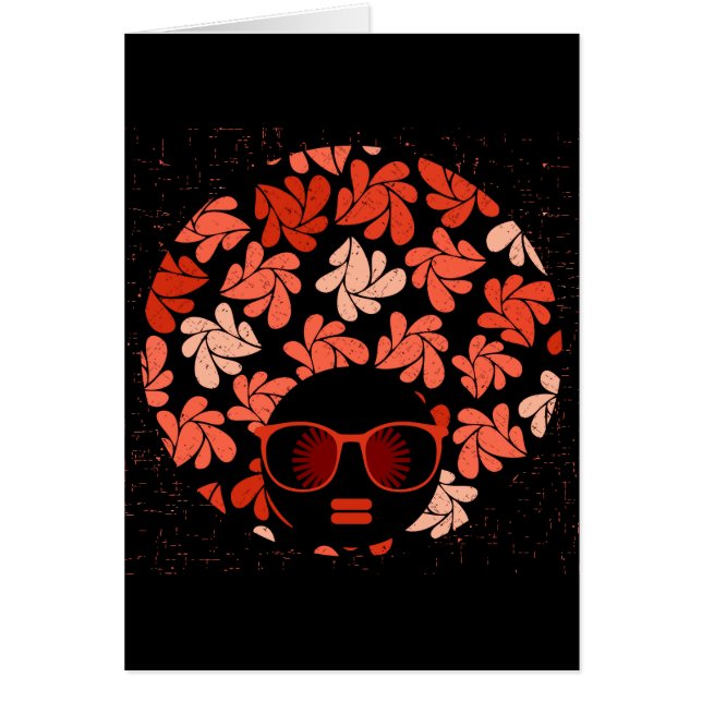 Afro Love Coral Red Pillow (Front)