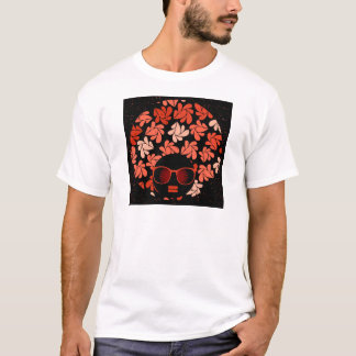 Afro Love Coral Red Pillow T-Shirt