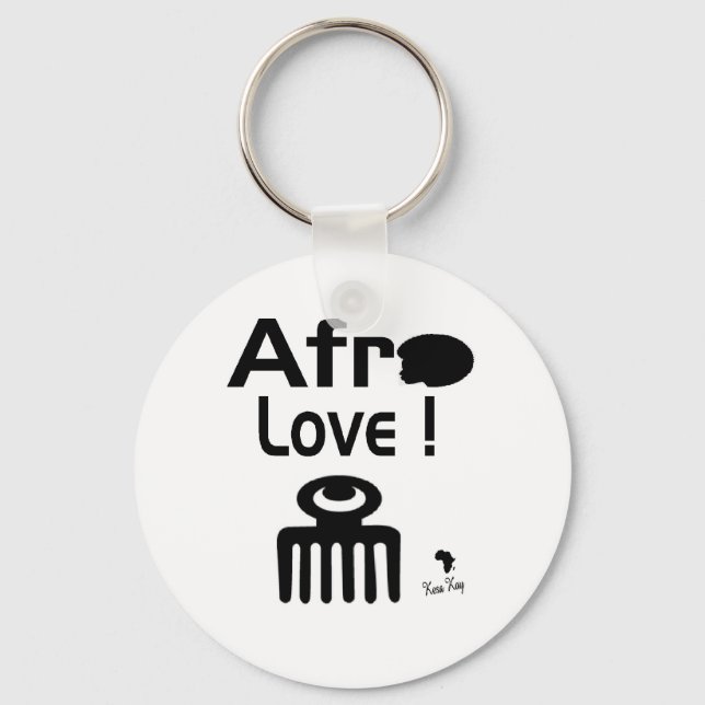 Afro Love with  DUAFE Key Ring (Front)