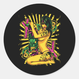 Afro Men's Woman Sticker 