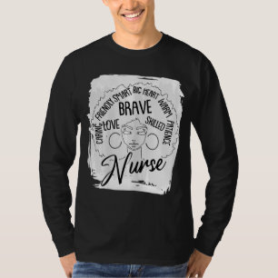 Afro Nurse Black History Month BLM Melanin Queen R T-Shirt