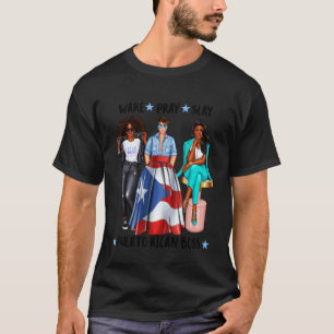 Afro Puerto Rican Boss Ceo Business Woman Puerto R T-Shirt