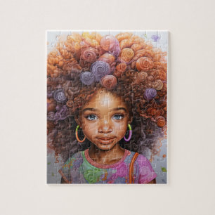 Afro Puzzle, 11" x 14", 252 pieces Jigsaw Puzzle